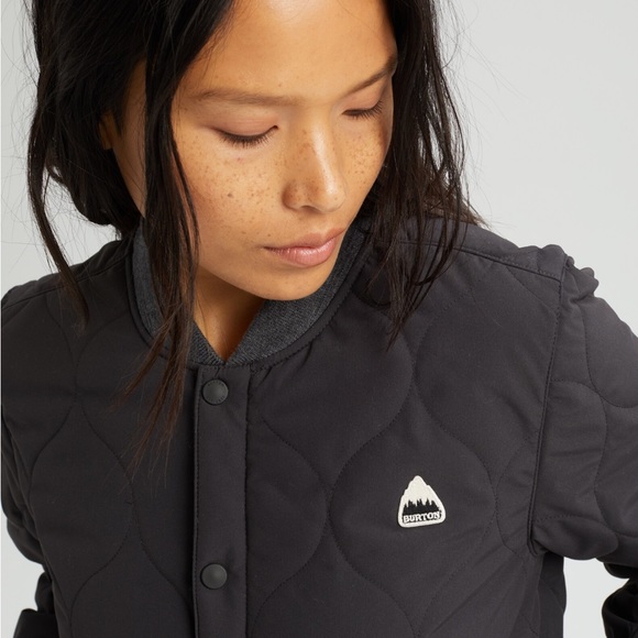 Burton grey Kiley insulator quilted jacket sz s small preloved - Picture 12 of 13